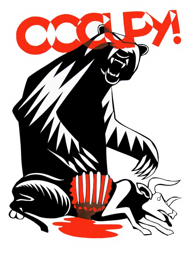 What the Market Will Bear, Occupy Wall Street poster by Roger Peet