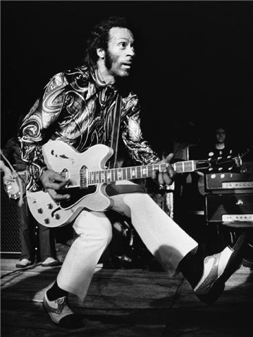 Chuck Berry, England, copyright Barrie Wentzell