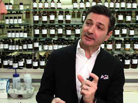 Laurent-Le Guernec, discussing the Masculine Rose Scent
