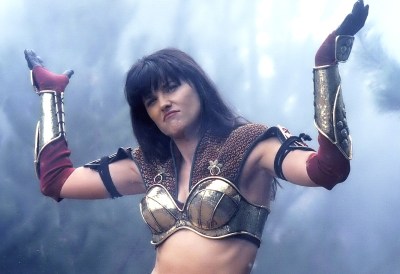 Lucy Lawless Xena Hands Up