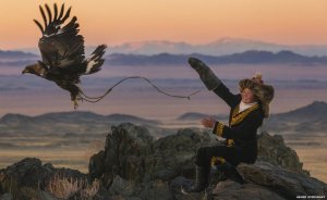 Eagle huntress fly