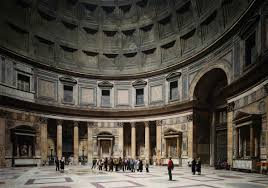 Photograph by Thomas Struth: Pantheon, Rome 1990, chromographic print, 93 ¾ x 72 ¼” (collection of The Metropolitan)