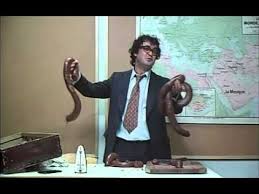 Jacques Denis with sausages in Jonas qui aura 25 ans en l’an 2000 (For Jonas Who Will Be 25 In The Year 2000), Alain Tanner and John Berger, 1976