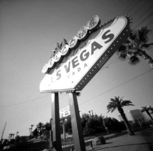 Las Vegas sign vintage style