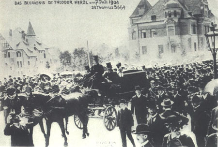 Theodor Herzl's funeral photograph