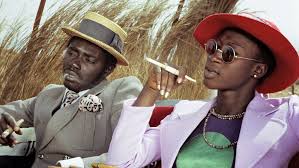 Magaye Niang and Mareme Niang in Touki Bouki (Wolof for The Journey of the Hyena or The Hyena's Journey), a 1973 Senegalese film, directed by Djibril Diop Mambéty