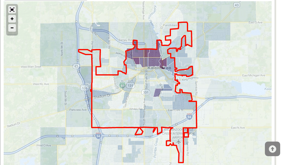 Kalamazoo, Michigan, by race