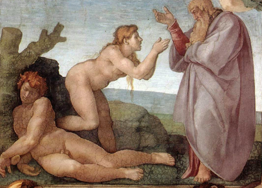 Michelangelo, Sistine Chapel, Ceiling, The Creation of Eve