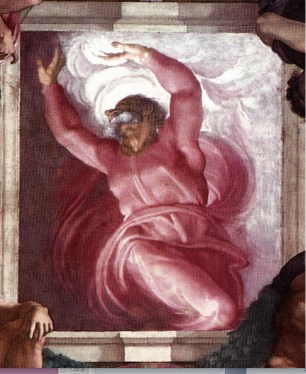 Michelangelo, The Sistine Chapel, Ceiling, The Separation of Light From Darkness