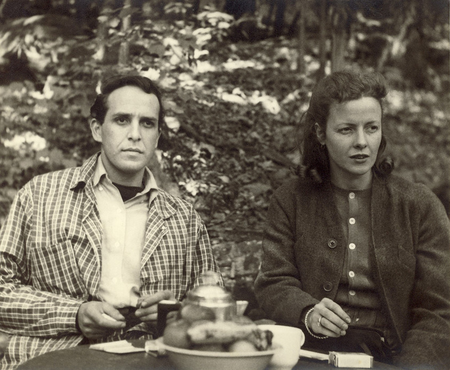 Philip Guston and his wife Musa, 1940, Woodstock, Summer