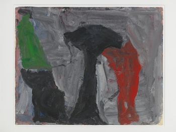 Philip Guston, "Actor," 1958, gouache on paper, private collection