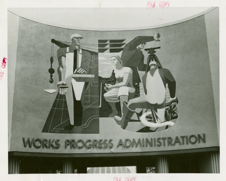 Philip Guston, WPA Building, Maintaining America's Skills