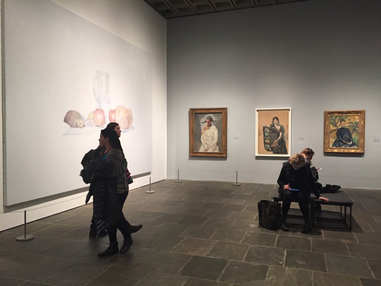 Installation view of Met Breuer Unfinished show, Hyperallergic