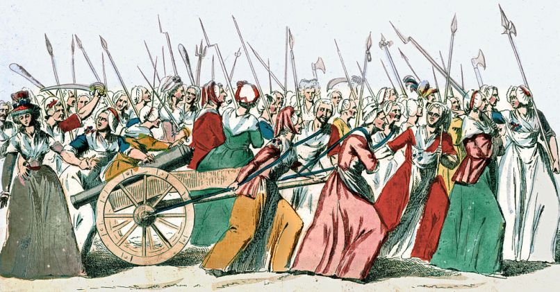 illustration of the Women's March on Versailles, 5 October 1789