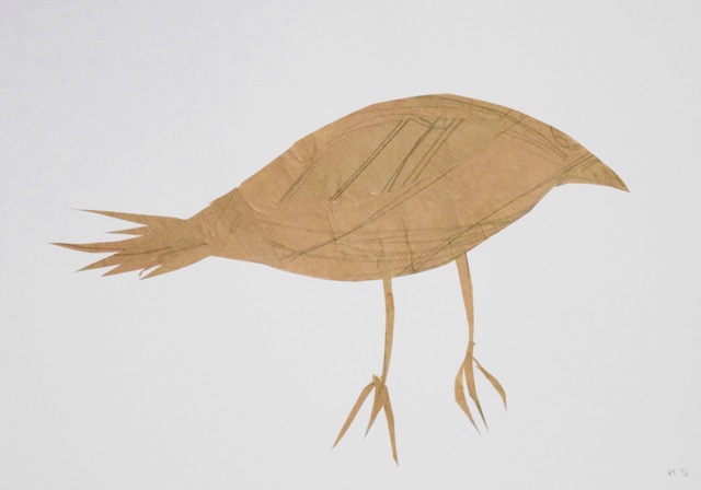 Katherine Taylor, Bird II, collage, 2016