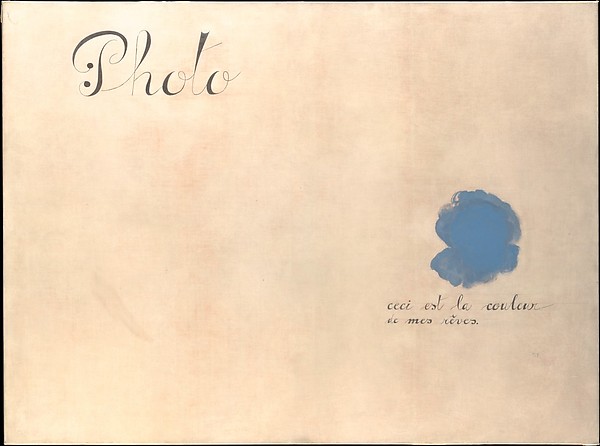 Joan Miró, Ceci est la couleur de mes rêves, 1925, MET