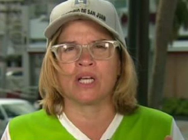 San Juan, Puerto Rico, Mayor Carmen Yulín Cruz, from CNN video clip, 29 September 2017