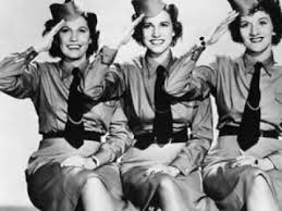 The Andrews Sisters in uniform