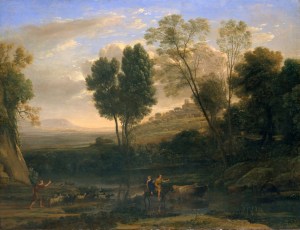 Amanecer (sunrise), possibly 1646–47, by Claude Lorrain (MET)