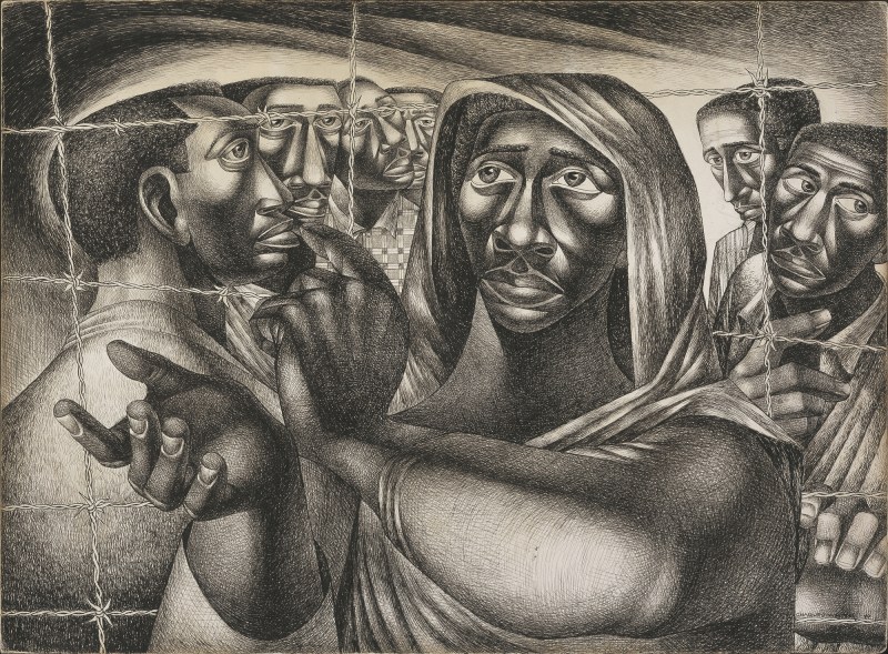 Charles White, The Trenton Six, 1949 (Amon Carter Museum of American Art, Fort Worth)